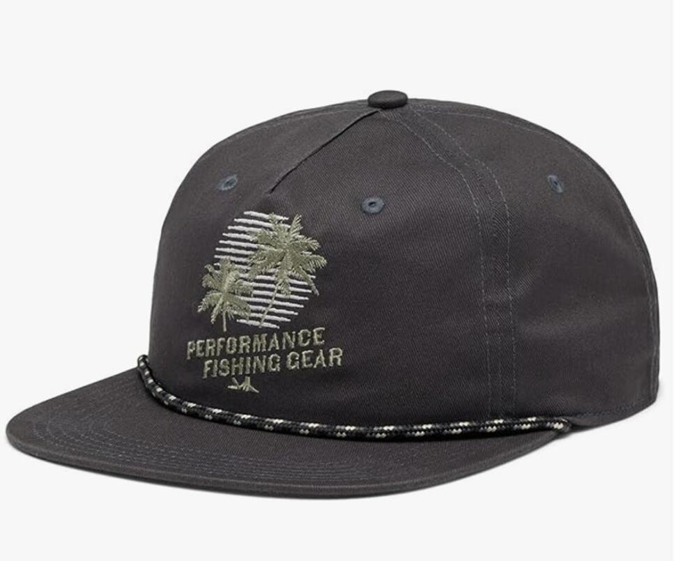 COLUMBIA Unisex Adult PFG Back Tack Snap Back Hat One Size Grey PG Palm NWT